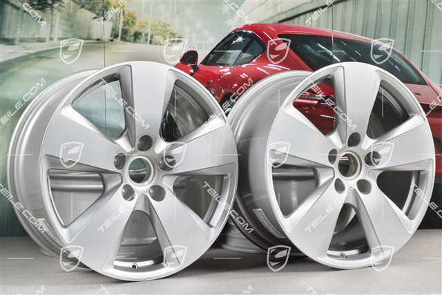 19-inch Cayenne wheel rim set, 8,5J x 19 ET47 + 9,5J x 19 ET54