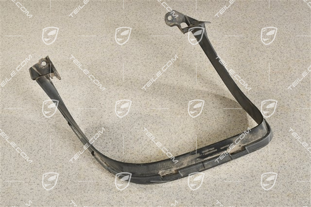 Rear bumper Exhaust system tail pipe cover trim, Black matte, L