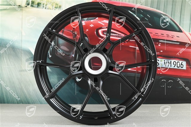 20+21 -inch GT3 wheel rim set, 9,5J x 20 ET46 + 12J x 21 ET45, black satin mat