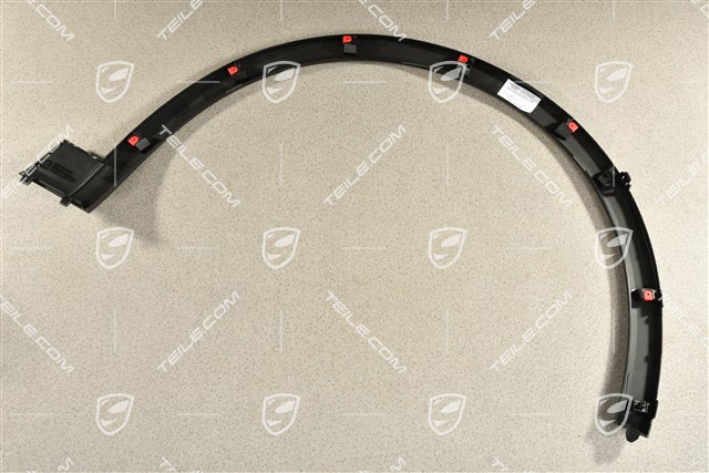 Wheel arch cover, Black matte, L