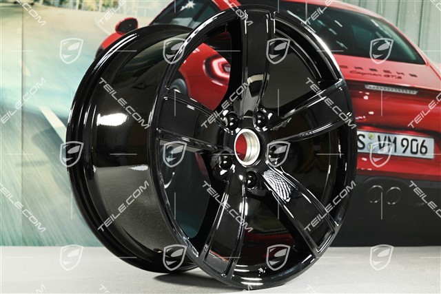 20" Komplet felg Carrera Sport, 8,5J x 20 ET57 + 10,5J x 20 ET51, czarny wysoki połysk