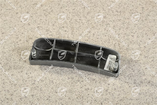 Rear spoiler cover trim, L