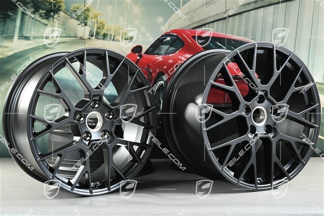20+21-inch RS Spyder rims set, 8,5J x20 ET50 + 11,5J x 21 ET79, anthracite grey