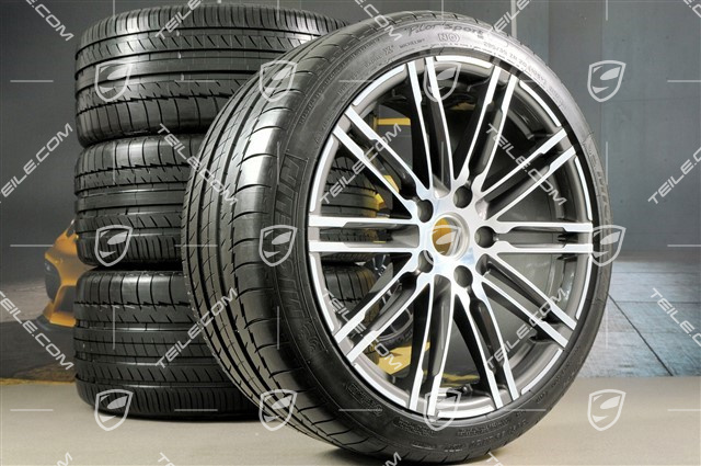 20" Turbo III summer wheel set, rims 9,5J x 20 ET65 + 11J x 20 ET68 + Michelin Pilot Super Sport tyres 255/40 R20 + 295/35 R20, with TPMS