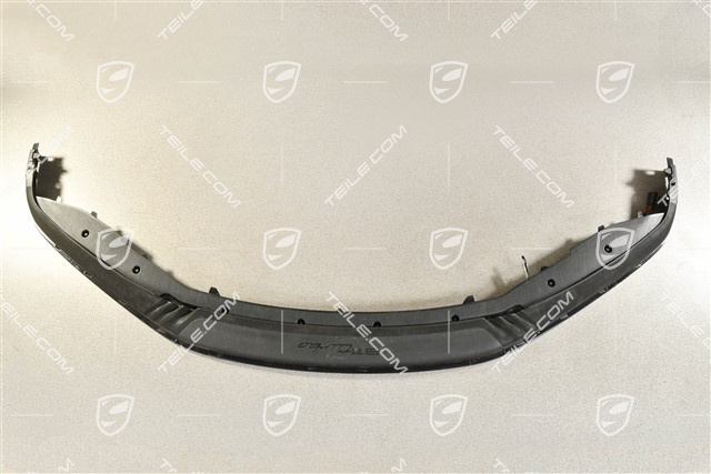 Front bumper spoiler / lower part trim, Black matte, Turbo