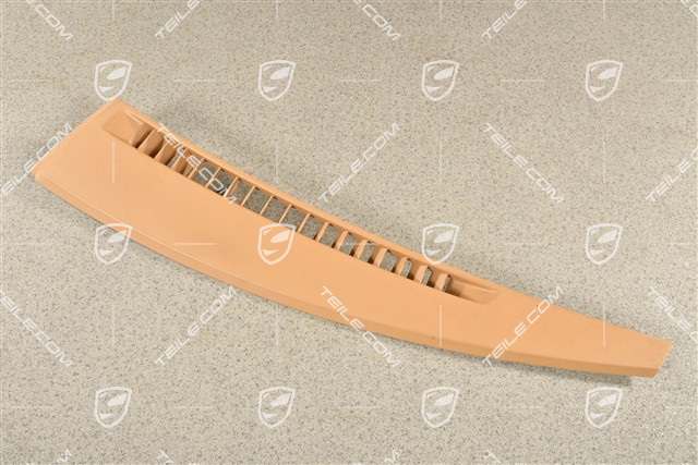 Dashboard defroster trim / cover, Leather Luxor Beige, L