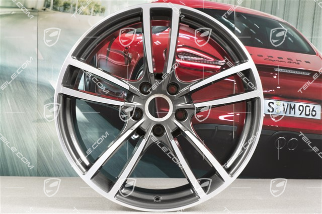 21" Felge Cayenne Turbo, 11J x 21 ET49, Titan