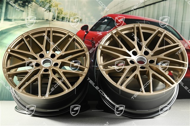 21-inch wheel rim set Cayenne RS Spyder Design, 11J x 21 ET49 + 9,5J x 21 ET46, neodyme