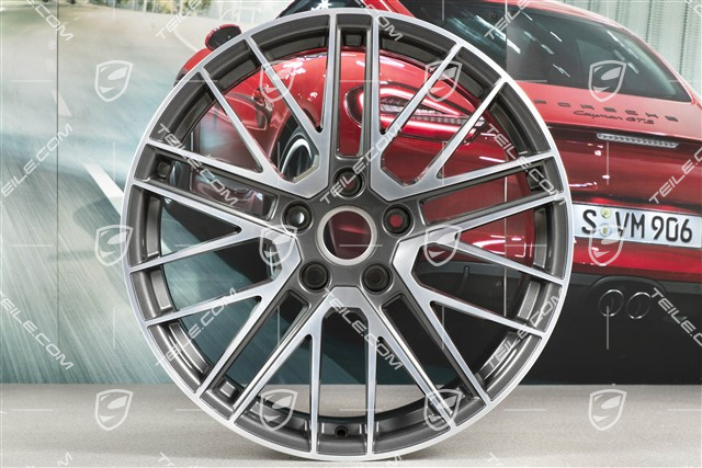 20+21-inch wheel rim set Turbo V, rims: front 9J x 20 ET41 + rear 11,J x 21 ET67
