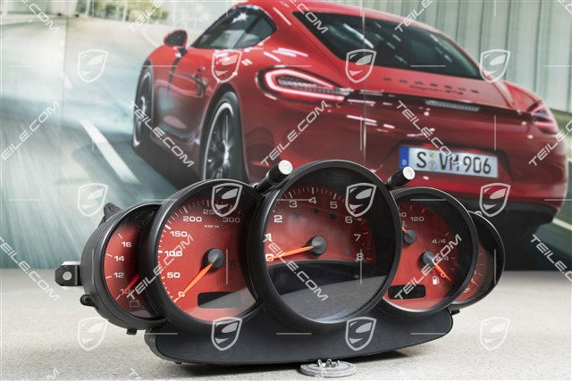 Kombiinstrument, Turbo, 6-Gang Getriebe, Boxsterrot
