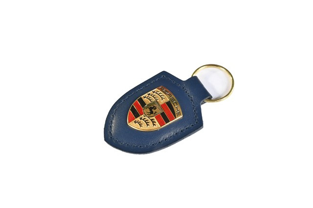 Porsche crest keyring, blue