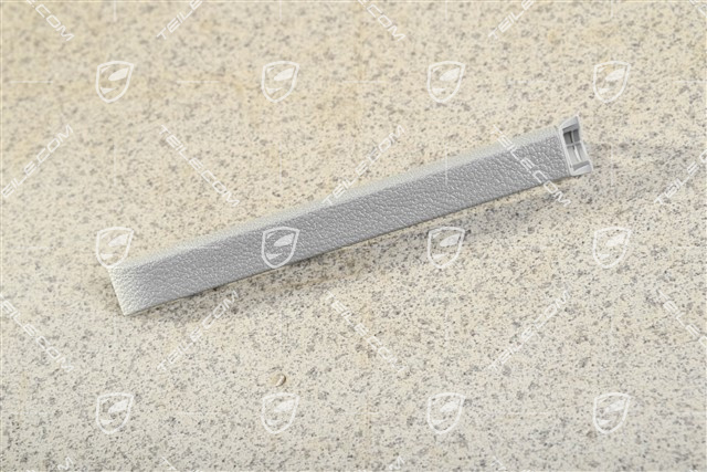 Abdeckung, Sitzversteller für Vordersitz, Hinten, Stahlgrau, R