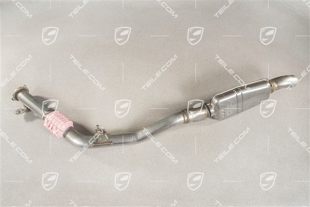 Exhaust pipe with front silencer, V6 BiTurbo 2,9L 324kW, R