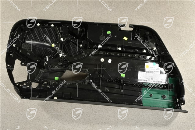 Türverkleidung, Leder Schwarz / Schwarz Alu gebürstet zierleiste, Bose, R