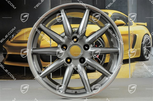 19" Komplet felg Carrera Sport, 8,5J x 19 ET55 + 11,5J x 19 ET67, GT Silver