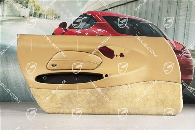 Türverkleidung, Kunstleder, mit Airbagblende, ohne sound paket, Savannabeige, L