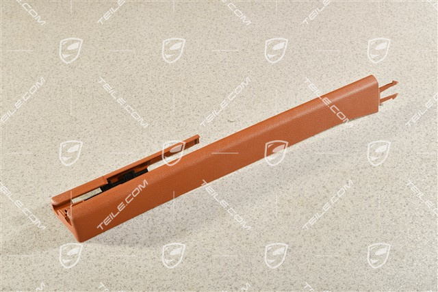 Front seat rail cover, front, Chestnut brown, L