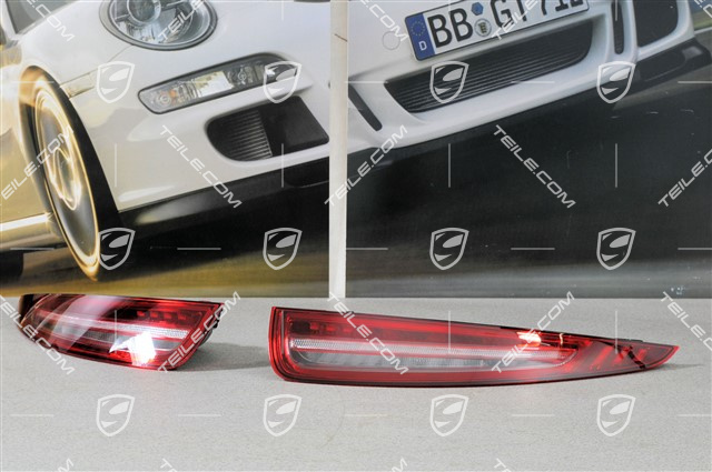 Rear light black-red, set (L+R)