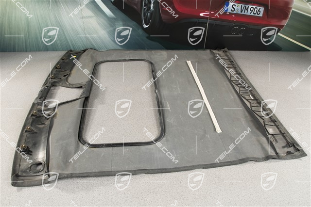 Tapicerka dachu, coupé z szyberdachem, Alcantara, czarna