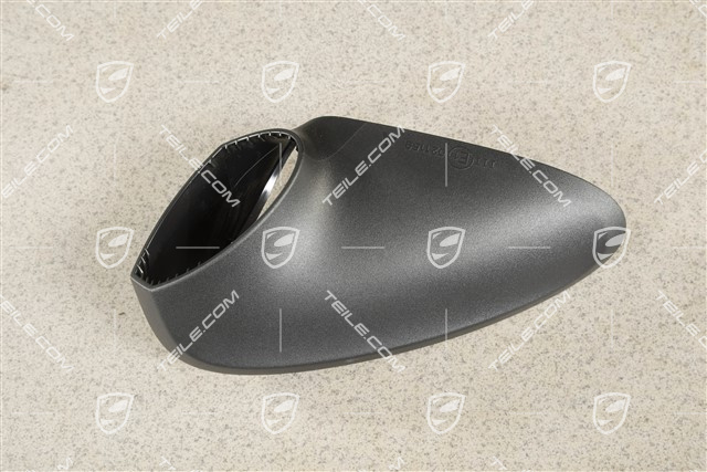 Spiegel, Blende unten, Schwarz / manuell anklappbar, R