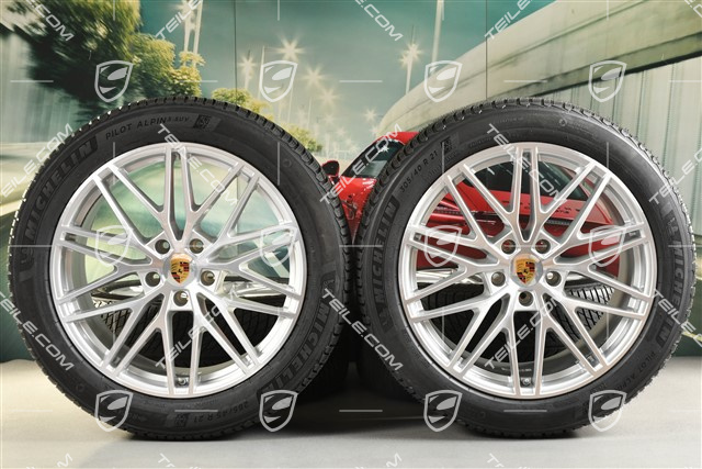 21-inch RS Spyder Design winter wheel set, rims 9,5J x 21 ET46 + 11,0J x 21 ET58 + NEW Michelin winter tyres 285/45 R21 + 305/40 R21, with TPMS