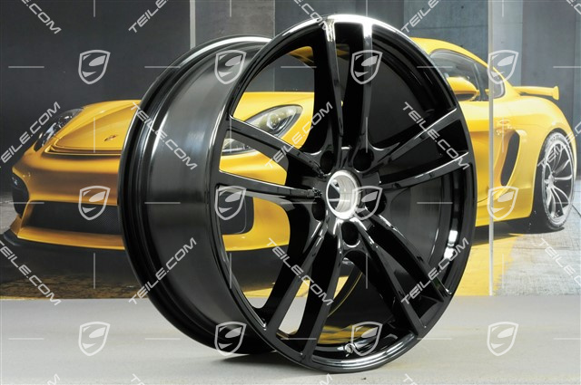 21-inch wheel rim, Cayenne Turbo, 9,5J x 21 ET46, black high gloss