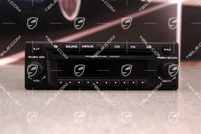 CD-Radio "Porsche CDR-23" RDW, mit Endstufe, Tuner+CD