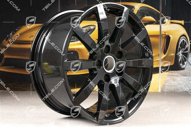 19-inch Cayenne S wheel rim, 9,5J x 19 ET54, black high gloss