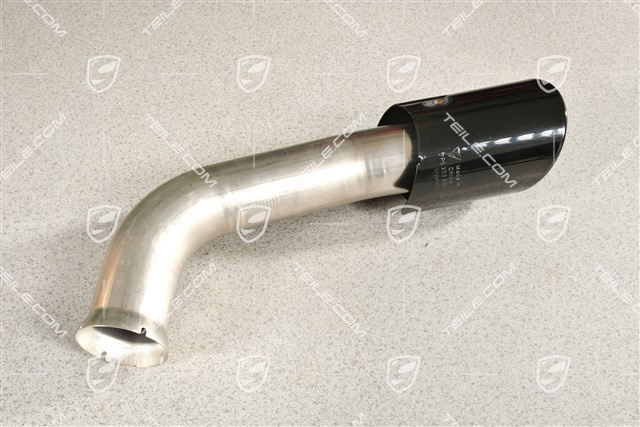 Tail pipe, outer, black, R