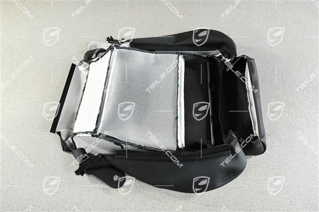 Sitzkissenbezug, Sportsitz plus, Belüftet, Leder Schwarz, L