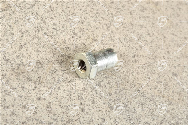 Guide sleeve for brake pedal control arm / push rod