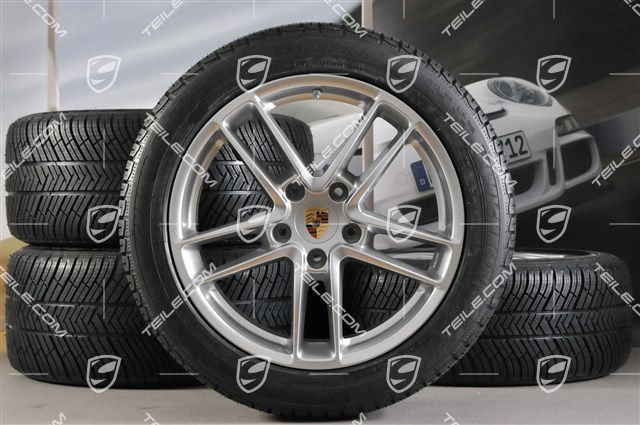 19-inch TURBO II winter wheel set, wheels 9J x 19 ET 60 + 10J x 19 ET61 + NEW tyres Michelin Pilot Alpine 3, 255/45 R19+285/40 R19, without TPM