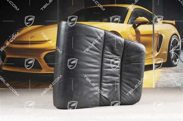 Notsitzkissen, Cabrio, Raffleder, schwarz, R