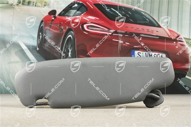 Sonnenblende, Coupe, Kunstleder, Steingrau, R