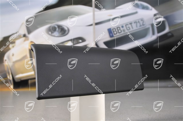 Deckel für Beifahrerairbag, Leder, schwarz Deckel für Beifahrerairbag, Leder, schwarz