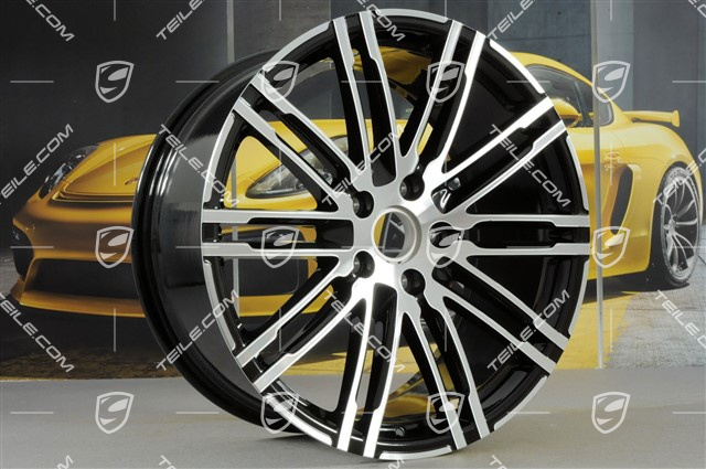 21-inch Felge Turbo III, facelift, 10J x 21 ET50, black high gloss