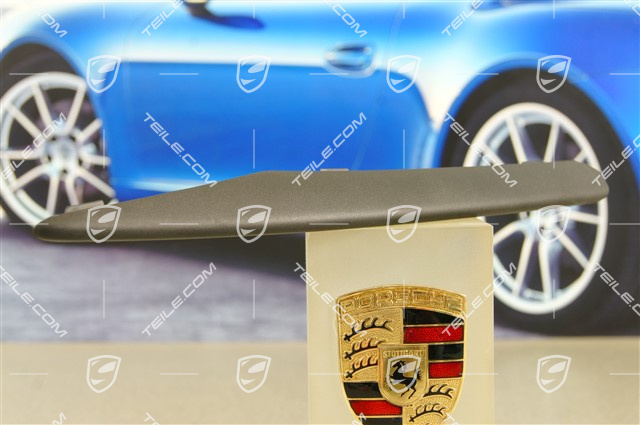 Front bumper Retaining frame lower cover, black satin, lower, L Front bumper Retaining frame lower cover, black satin, lower, L