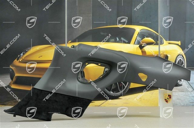 Seitenwandverkleidung, Leder, schwarz/grau, coupe, R Seitenwandverkleidung, Leder, schwarz/grau, coupe, R