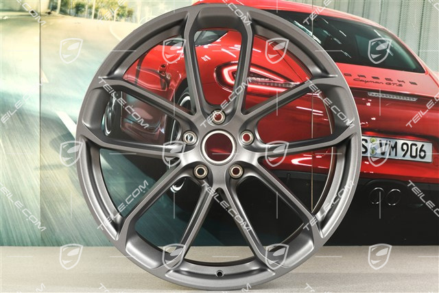 22-inch wheel rim set GT, 10J x 22 ET48 + 11,5J x 22 ET52, Vesuvgrau