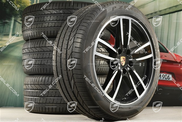 20-inch Cayenne Coupé Sport summer wheel set, rims 9J x 20 ET50 + 10,5J x 20 ET55 + NEW Pirelli P Zero summer tyres 275/45 R20 + 305/40 R20, with TPMS