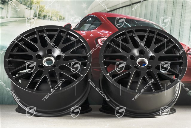 20-inch RS Spyder wheel set / GTS, 9,5J x 20 ET47, black satin mat