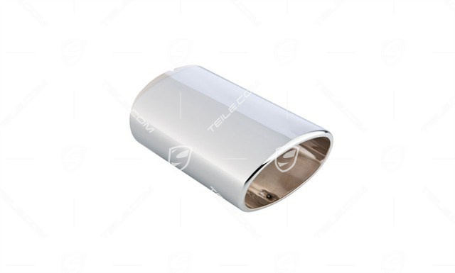 Ornamental exhaust pipe, chrome