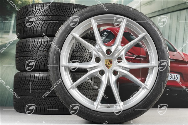 20-inch winter wheels set Carrera S  (IV), rims 8,5J x 20 ET49 + 11J x 20 ET56 + NEW Michelin Pilot Alpin PA4 N1 winter tyres 245/35 R20 + 295/30 R20