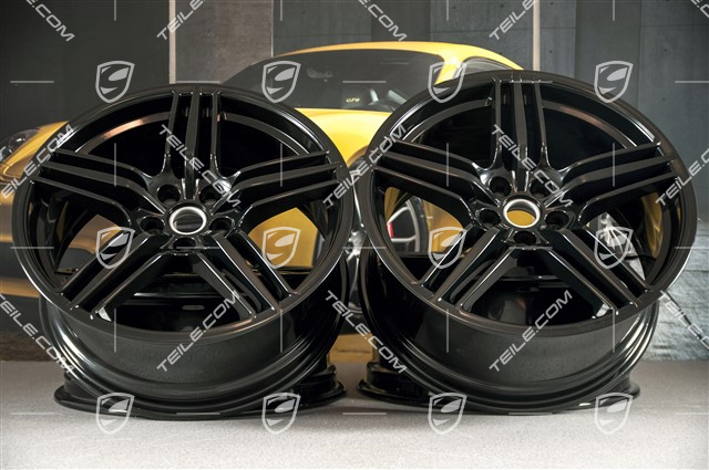 19"-inch alloy wheel Macan Design, 8J x 19 ET21 + 9J x 19 ET21, black high gloss