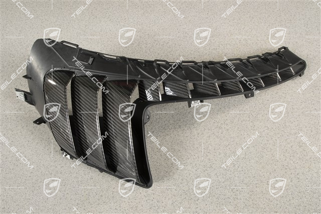 GT2RS frame air inlet, carbon gloss black, R