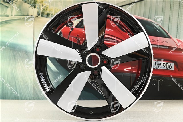 22" felga Macan Sport, 9J x 22 ET29, czarny wysoki połysk