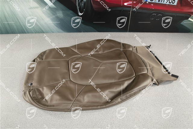 Lehnenbezug, Glattleder, Umber, R