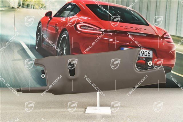 Verkleidung von A-Säule, Leder, Achatgrau, Cabrio / Targa, L