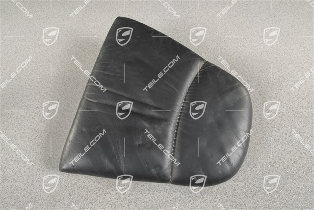 Notsitzkissen, Raffleder, Schwarz, R