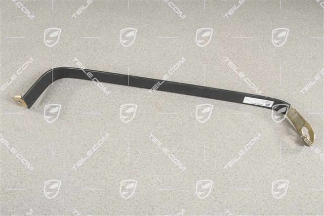 Fuel tank tensioning / restraining strap